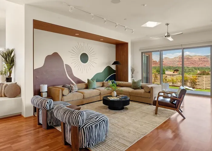 Luxury 4br Estate For 10, Red Rock & Golf Views, Sauna, Geodome, Massage, Yoga * Sedona